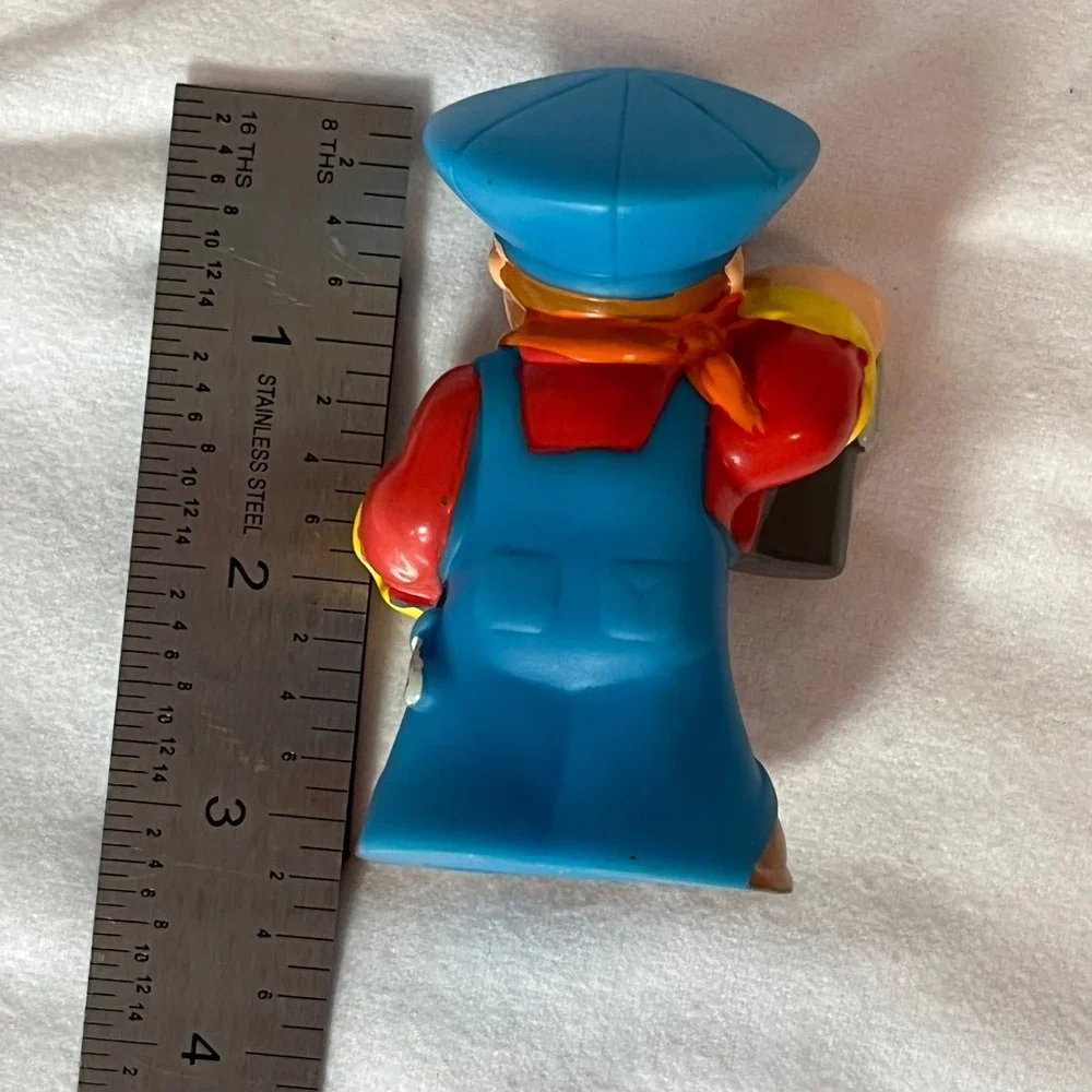 Fisher Price Little People Train‎ Engineer Conductor Figure Flashlight Blue 3